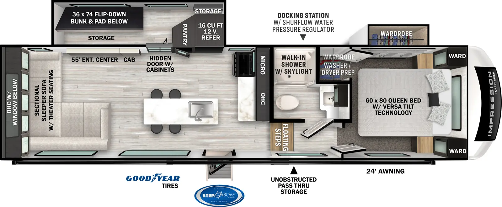 Impression 282RLVIEW Floorplan